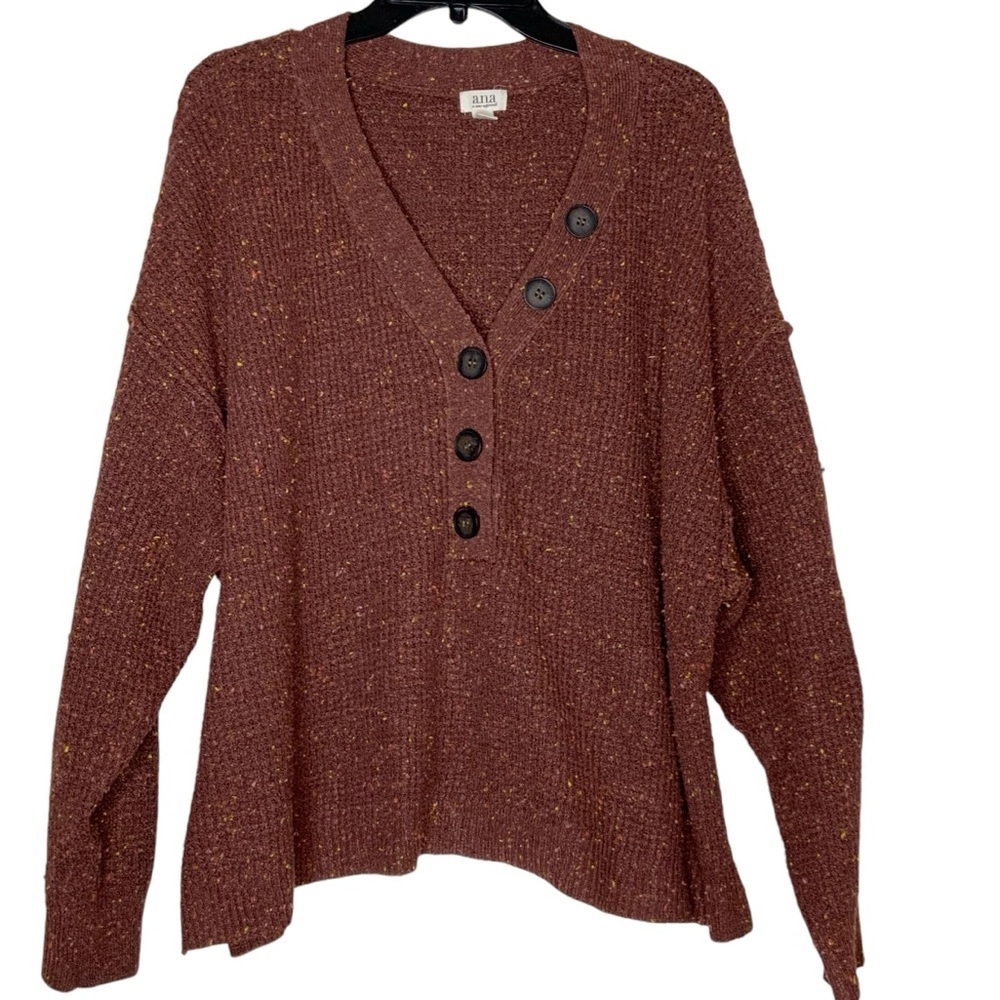 A.n.a brown V neck sweater. Size XXl
